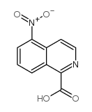 1-Isoquinolinecarboxylic acid, 5-nitro- Structure