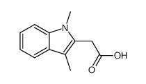 (1,3-Dimethyl-1H-indol-2-yl)-acetic acid结构式