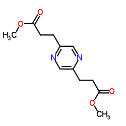 3-[5-(2-甲氧基羰基乙基)吡嗪-2-基]丙酸甲酯结构式