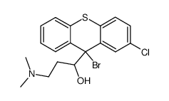 9-bromo-2-chloro-9-(1-hydroxy-3-dimethylaminopropyl)thioxanthene结构式