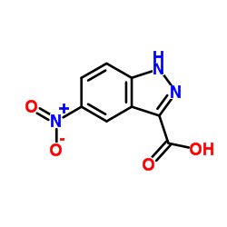 5-硝基吲唑-3-羧酸结构式
