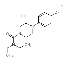 N,N-diethyl-4-(4-methoxyphenyl)piperazine-1-carboxamide结构式
