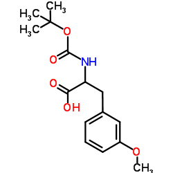 DL-N-(TERT-BUTOXYCARBONYL)-3-METHOXYPHENYLALANINE Structure