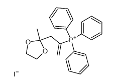 1-[(2-Methyl-1,3-dioxolan-2-yl)methyl]ethenyltriphenylphosphonium iodide Structure