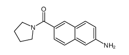(6-aminonaphthalen-2-yl)-pyrrolidin-1-ylmethanone Structure