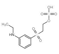 3-N-乙基氨基苯基(2-磺酸氧乙基)砜结构式