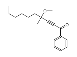 4-methoxy-4-methyl-1-phenyldec-2-yn-1-one Structure