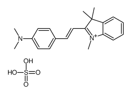 3H-Indolium, 2-[2-[4-(dimethylamino) phenyl] ethenyl]-1,3,3-trimethyl-, sulfate Structure