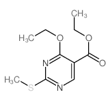 ethyl 4-ethoxy-2-methylsulfanyl-pyrimidine-5-carboxylate结构式