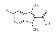 5-fluoro-1,3-dimethylindole-2-carboxylic acid Structure