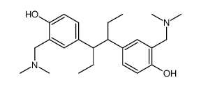 meso-3,4-bis(3-((dimethylamino)methyl)-4-hydroxyphenyl)hexane Structure