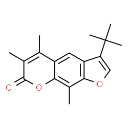 3-tert-butyl-5,6,9-trimethylfuro[3,2-g]chromen-7-one Structure