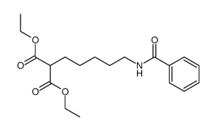 (5-benzoylamino-pentyl)-malonic acid diethyl ester结构式