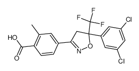 4-[5-(3,5-dichlorophenyl)-5-(trifluoromethyl)-4,5-dihydro-1,2-oxazol-3-yl]-2-methylbenzoic acid Structure