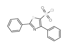 2,4-二苯基-1,3-噻唑-5-磺酰氯结构式