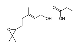 5-(3,3-dimethyloxiran-2-yl)-3-methylpent-2-en-1-ol,propanoic acid Structure