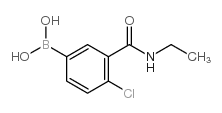 4-氯-3-(乙基氨甲酰基)苯基硼酸结构式