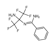 4,4,4-trifluoro-3-trifluoromethyl-1,3-diamino-1-phenyl-2-aza-1-butene结构式