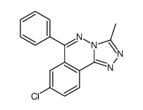 8-chloro-3-methyl-6-phenyl-[1,2,4]triazolo[3,4-a]phthalazine结构式