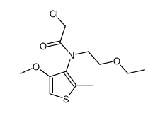 N-(4-methoxy-2-methyl-thien-3-yl)-N-(2-ethoxyethyl)chloroacetamide结构式