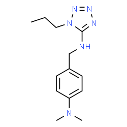 N-(4-(DIMETHYLAMINO)BENZYL)-1-PROPYL-1H-TETRAZOL-5-AMINE结构式