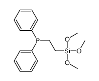 diphenyl(2-trimethoxysilylethyl)phosphane Structure