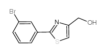 [2-(3-溴苯基)噻唑-4-基]甲醇结构式