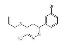 3-(3-bromophenyl)-5-prop-2-enylsulfanyl-4,5-dihydro-1H-pyridazin-6-one结构式