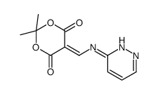 2,2-dimethyl-5-[(pyridazin-3-ylamino)methylidene]-1,3-dioxane-4,6-dione Structure