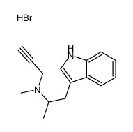 1-(1H-indol-3-yl)propan-2-yl-methyl-prop-2-ynylazanium,bromide Structure