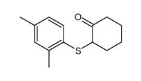 2-(2,4-dimethylphenyl)sulfanylcyclohexan-1-one Structure