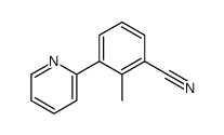 2-methyl-3-pyridin-2-ylbenzonitrile结构式