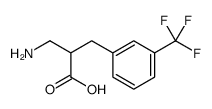 2-(aminomethyl)-3-[3-(trifluoromethyl)phenyl]propanoic acid结构式