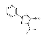 2-isopropyl-5-pyridin-3-yl-2H-pyrazol-3-ylamine结构式