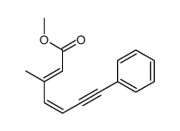 methyl 3-methyl-7-phenylhepta-2,4-dien-6-ynoate结构式