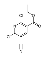 2,6-二氯-5-氰基烟酸乙酯结构式