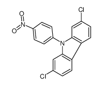 2,7-dichloro-9-(4-nitrophenyl)carbazole Structure