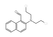 1-Naphthalenecarboxaldehyde,2-[bis(2-chloroethyl)amino]- structure