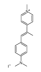 4-[2-(4-dimethylamino-phenyl)-1-methyl-vinyl]-1-methyl-pyridinium, iodide Structure