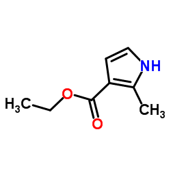 2-甲基吡咯-3-甲酸乙酯结构式
