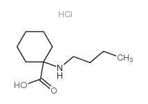1-丁基氨基-环己烷羧酸盐酸盐结构式