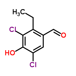 3,5-Dichloro-2-ethyl-4-hydroxybenzaldehyde结构式