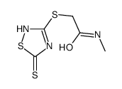 N-methyl-2-[(5-sulfanylidene-2H-1,2,4-thiadiazol-3-yl)sulfanyl]acetamide Structure