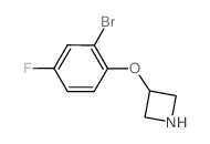 3-(2-Bromo-4-fluorophenoxy)azetidine结构式