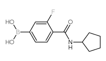 4-(环戊基氨基甲酰)-3-氟苯硼酸图片