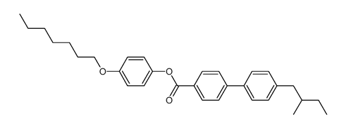 4'-(2-Methyl-butyl)-biphenyl-4-carboxylic acid 4-heptyloxy-phenyl ester结构式