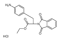 ethyl (2S)-3-(4-aminophenyl)-2-(1,3-dioxoisoindol-2-yl)propanoate,hydrochloride Structure