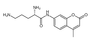 Pentanamide, 2,5-diamino-N-(4-methyl-2-oxo-2H-1-benzopyran-7-yl)-, (S) Structure