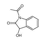 1-acetyl-3-hydroxy-3H-indol-2-one结构式