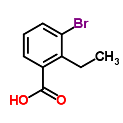3-溴-2-乙基-苯甲酸结构式